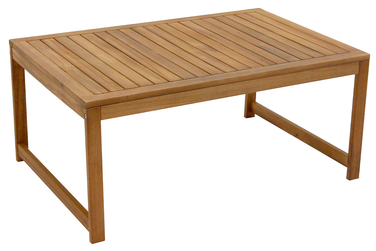 Salotto da giardino in massello di acacia e tessuto beige COSTA