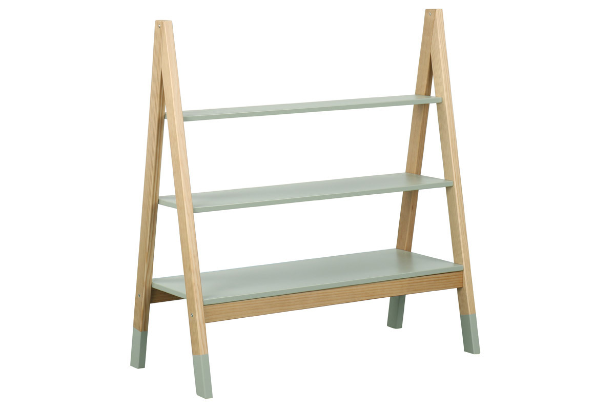 Scaffale bambino design in pino verde selvaggio JAYA