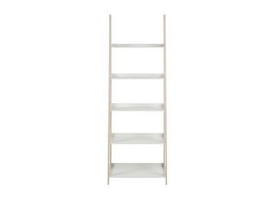 Scaffale con scalette scandinavo legno chiaro e bianco WILO
