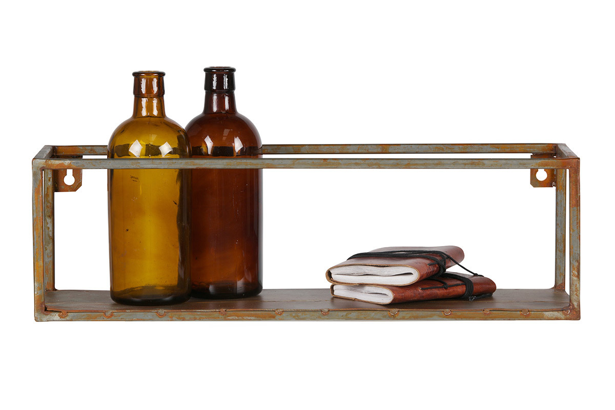 Scaffale da parete in metallo Ruggine 50cm MOHO