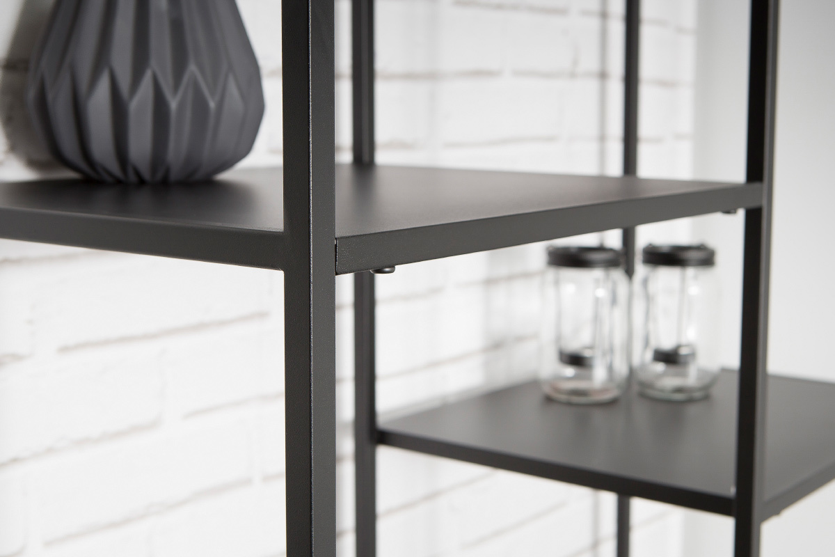 scaffale design in metallo Nero ZEPPELIN