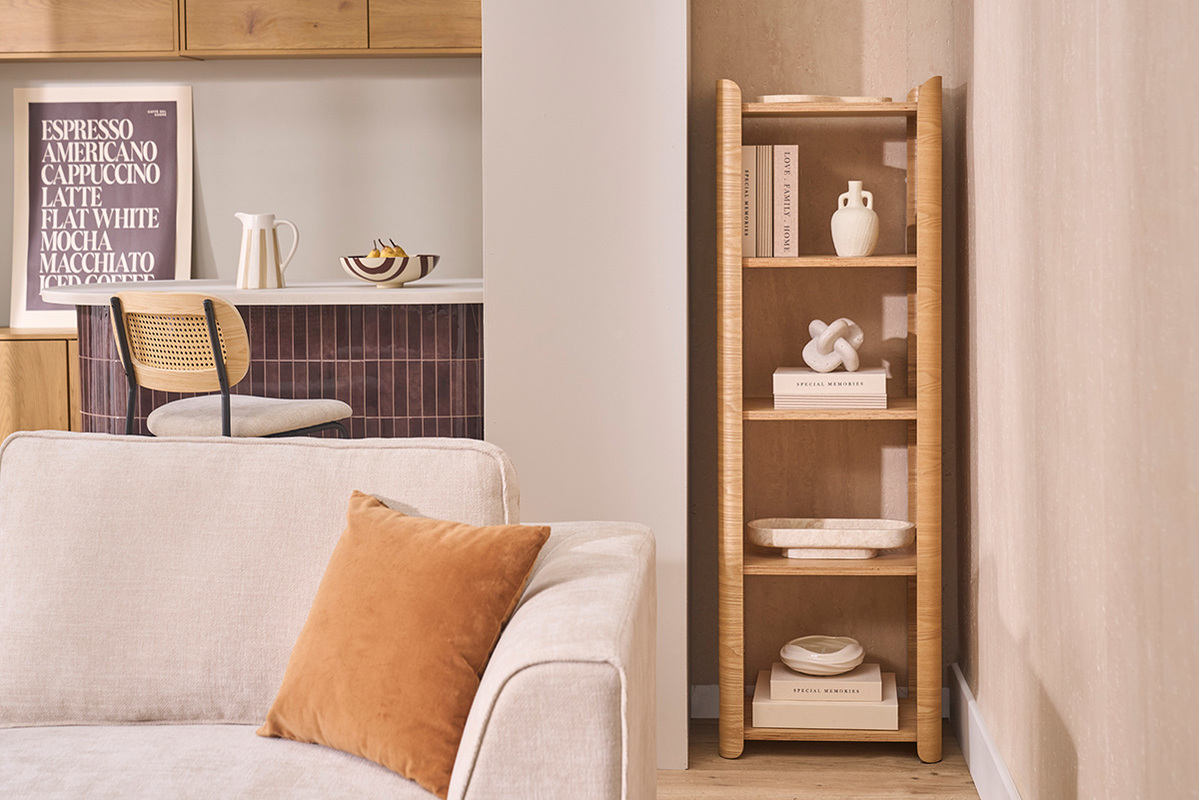 Scaffale in legno chiaro frassino L46 cm NAHIA