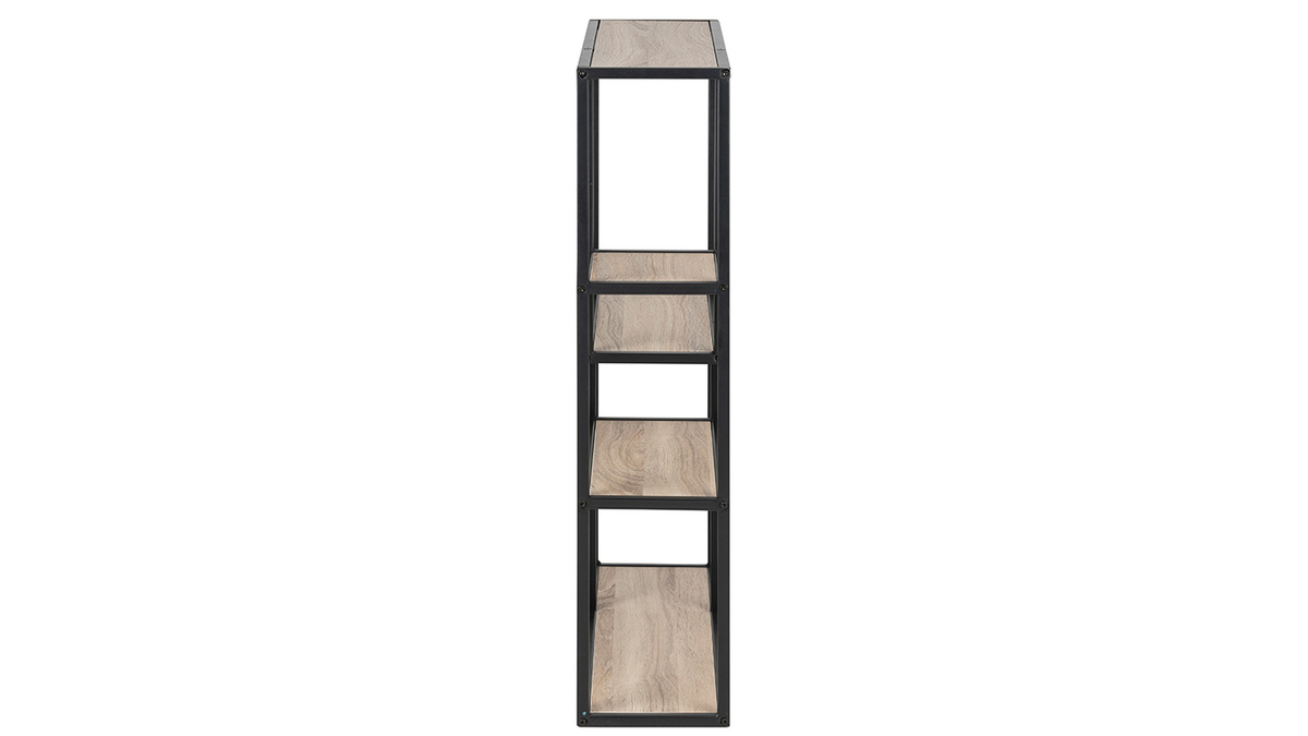 Scaffale murale industriale metallo e legno TRESCA