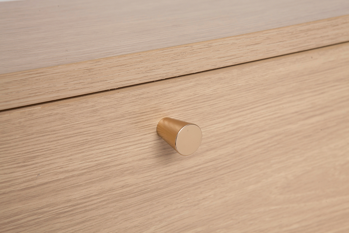 Scarpiera finitura legno chiaro rovere L126 cm SILVESTRE