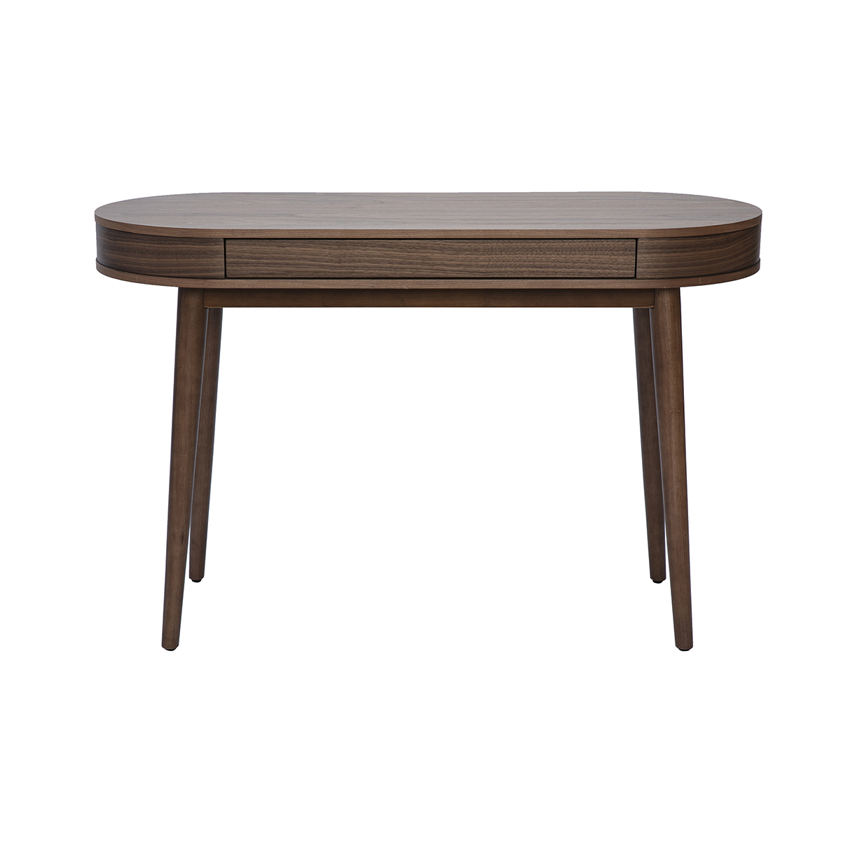 Scrivania con cassetto in legno scuro L120 cm JUDITH