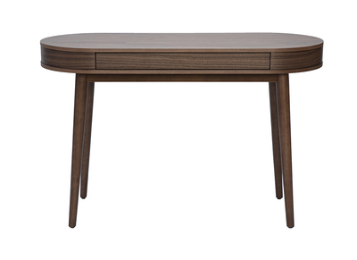 Scrivania con cassetto in legno scuro L120 cm JUDITH