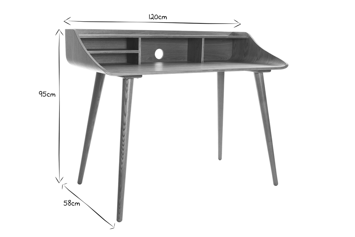 Scrivania con finiture bianche NORDECO