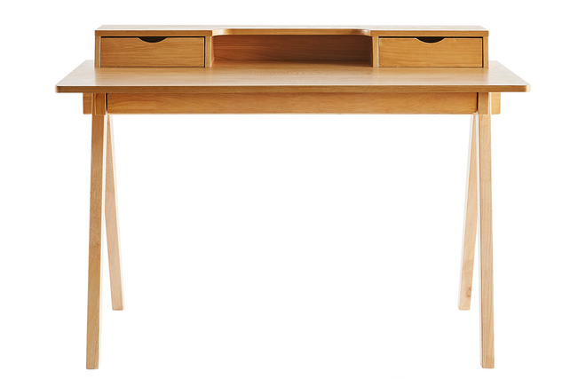 Organizer Da Scrivania In Bambù E ABS - 5 Scomparti Per Penne, Cosmetici E Oggetti Piccoli - Foto 4