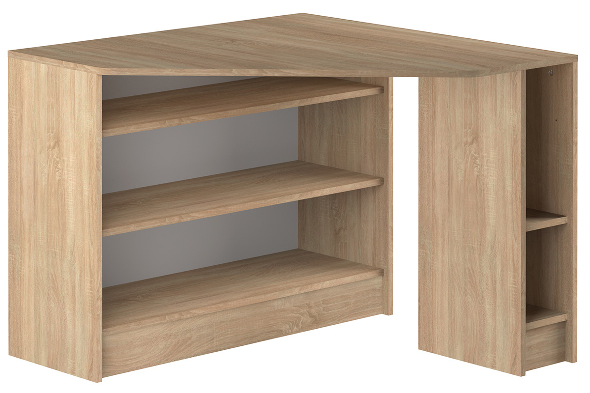 Scrivania d'angolo design legno chiaro CORNER
