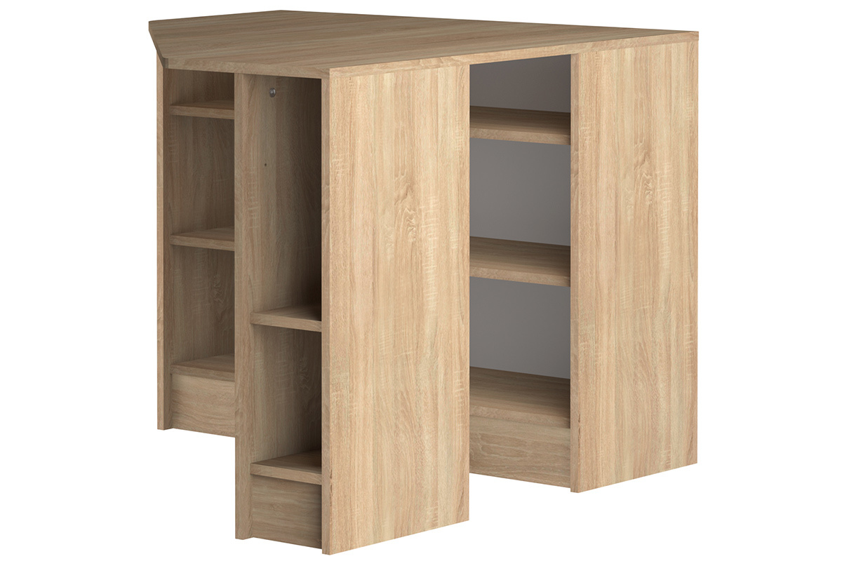 Scrivania d'angolo design legno chiaro CORNER