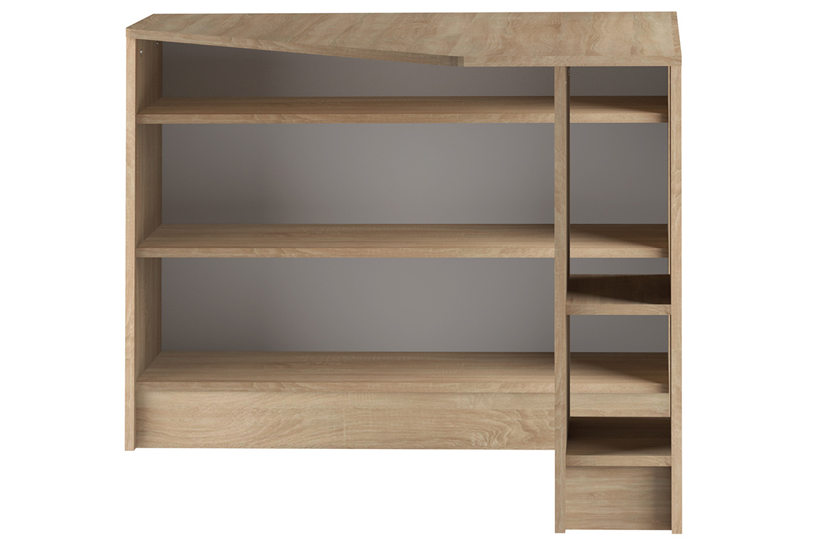 Scrivania d'angolo design legno chiaro CORNER