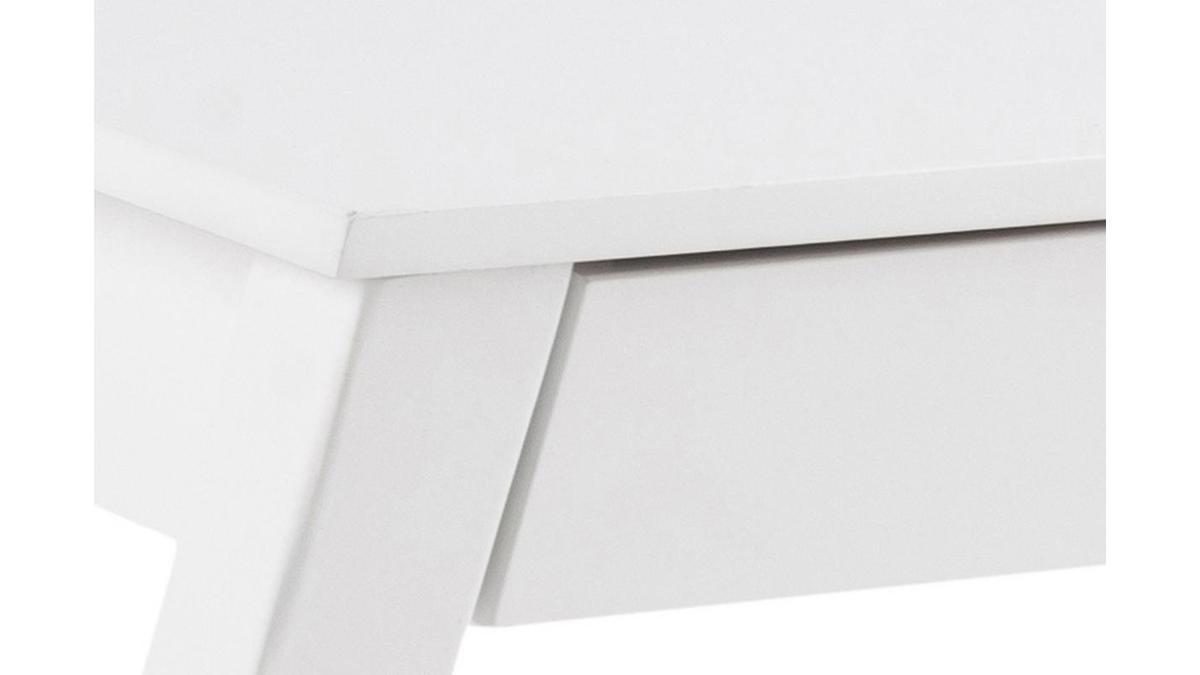Scrivania design bianca con cassetto L120 cm VICE