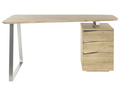 Scrivania design con cassetti metallo e legno L150 JANIS