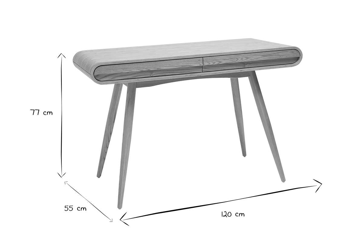 Scrivania design frassino BJORG