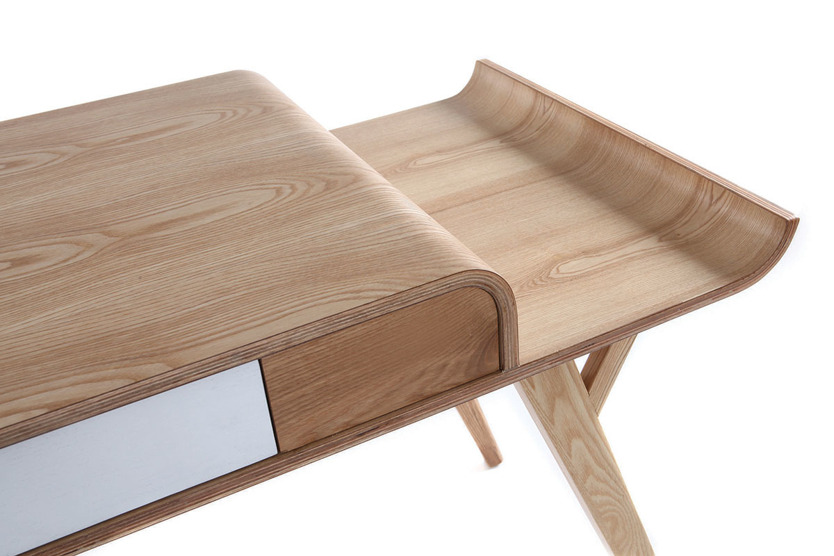 Scrivania design frassino L120 cm KYOTO