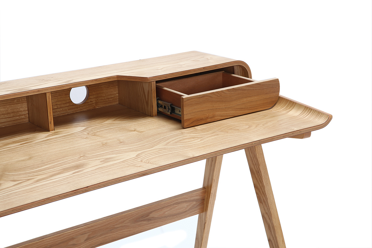 Scrivania design frassino SOLVEIG