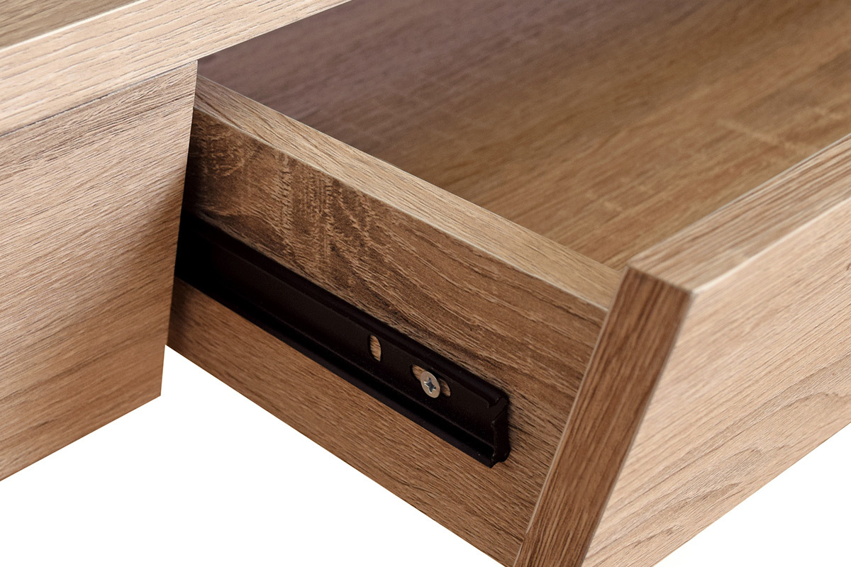 Scrivania design in legno Nero con cassetto NOTHOMB
