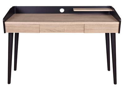 Scrivania design in legno Nero con cassetto NOTHOMB