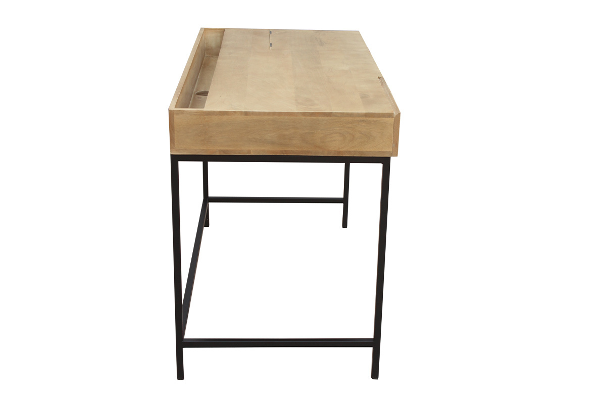 Scrivania design industriale legno di mango YPSTER