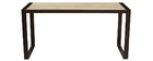 Scrivania design industriale legno massiccio L156 cm INDUSTRIA