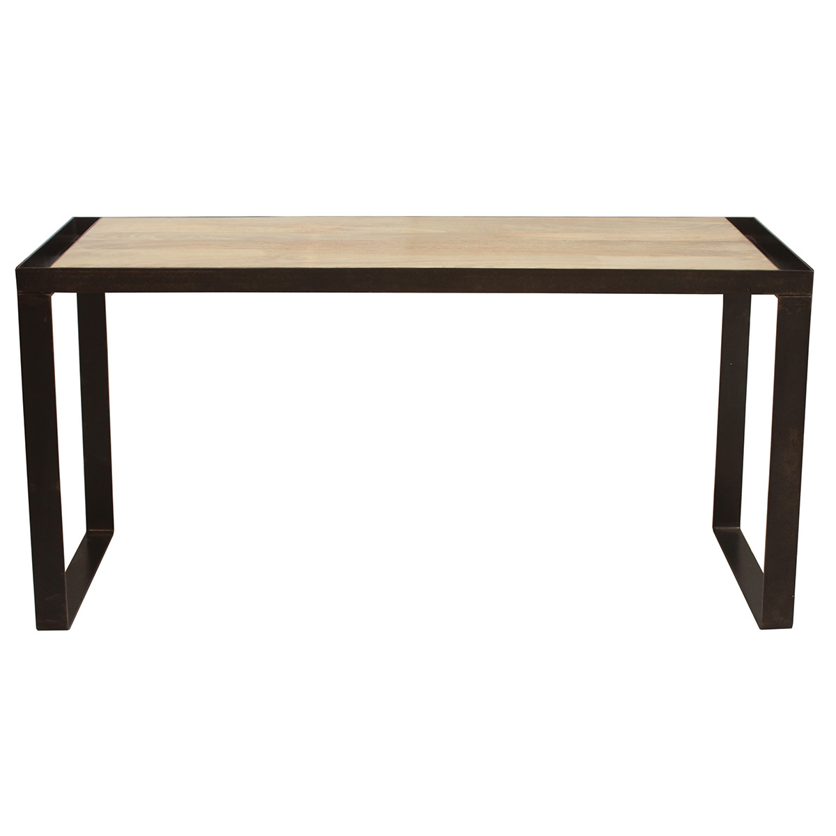 Scrivania design industriale legno massiccio L156 cm INDUSTRIA