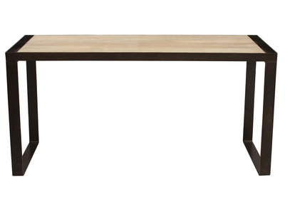Scrivania design industriale legno massiccio L156 cm INDUSTRIA - Scrivania design industriale legno massiccio L156 cm INDUSTRIA