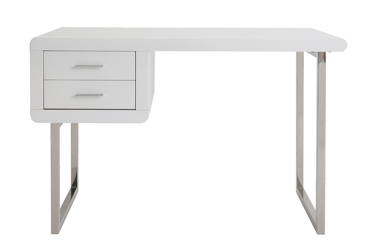 Scrivania design laccata bianca ROXI