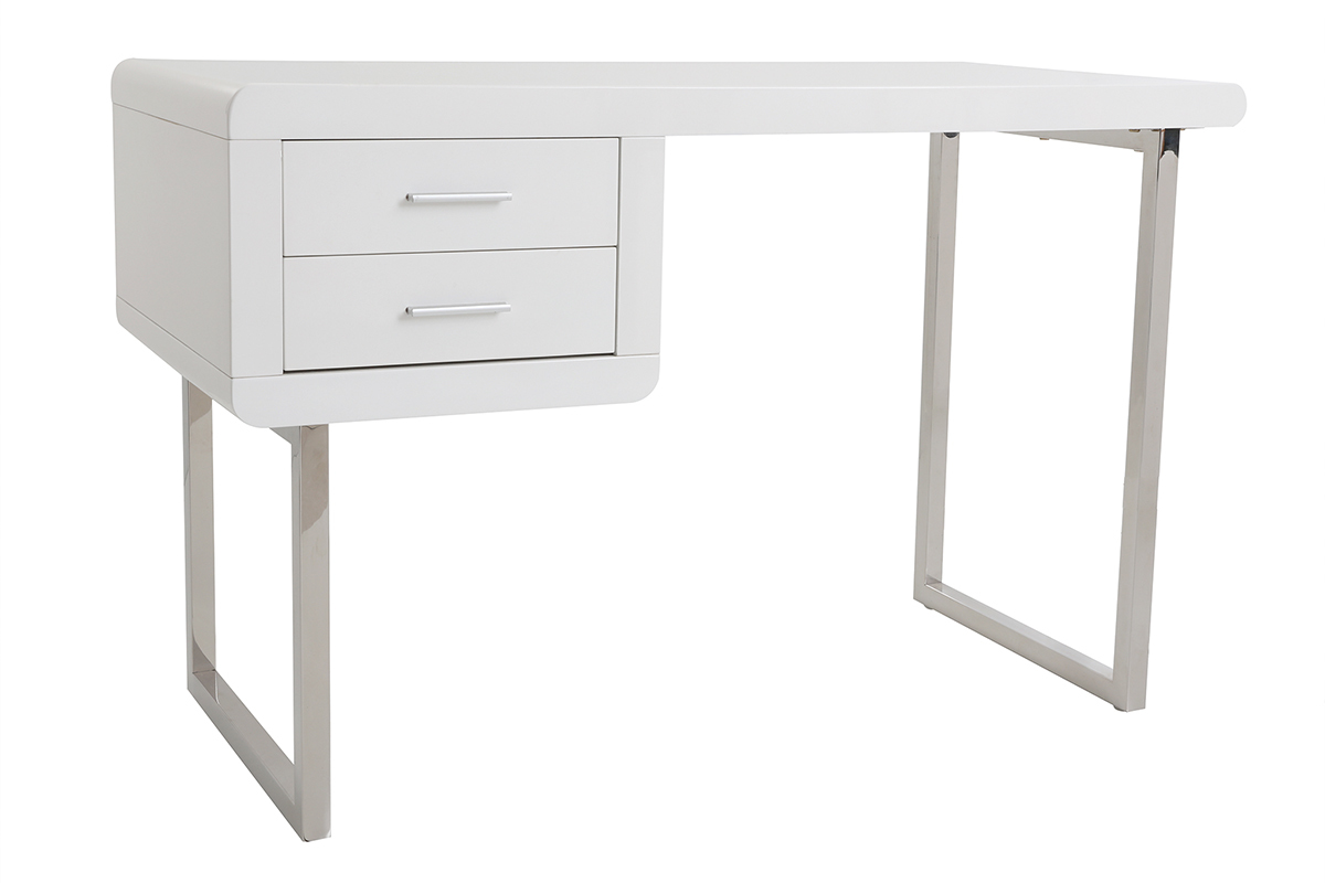 Scrivania design laccata bianca ROXI