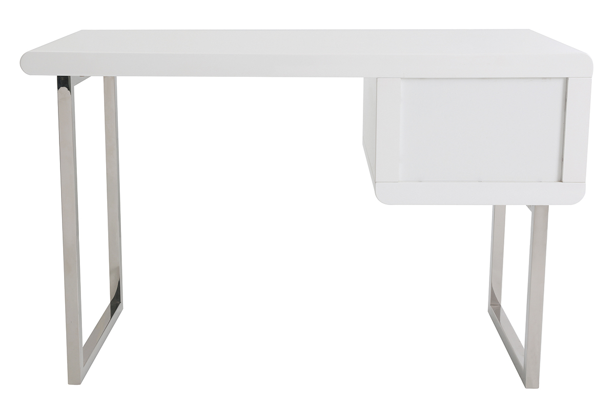 Scrivania design laccata bianca ROXI