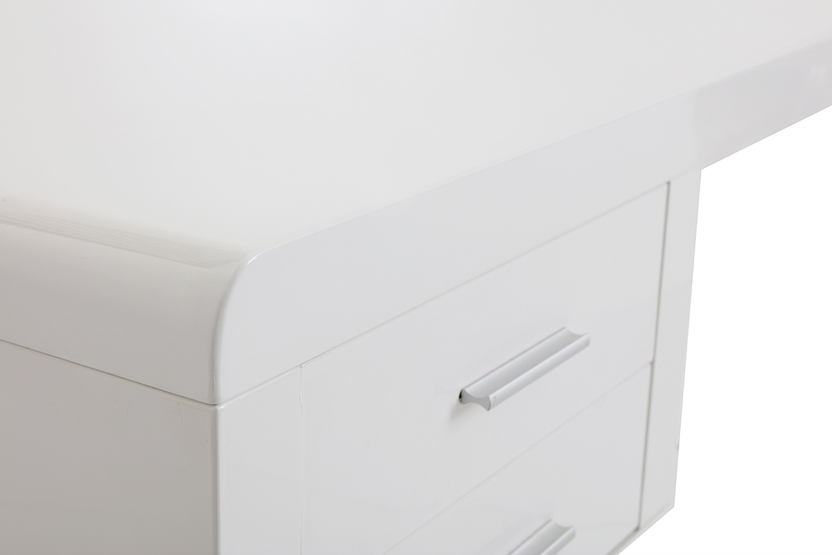 Scrivania design laccata bianca ROXI