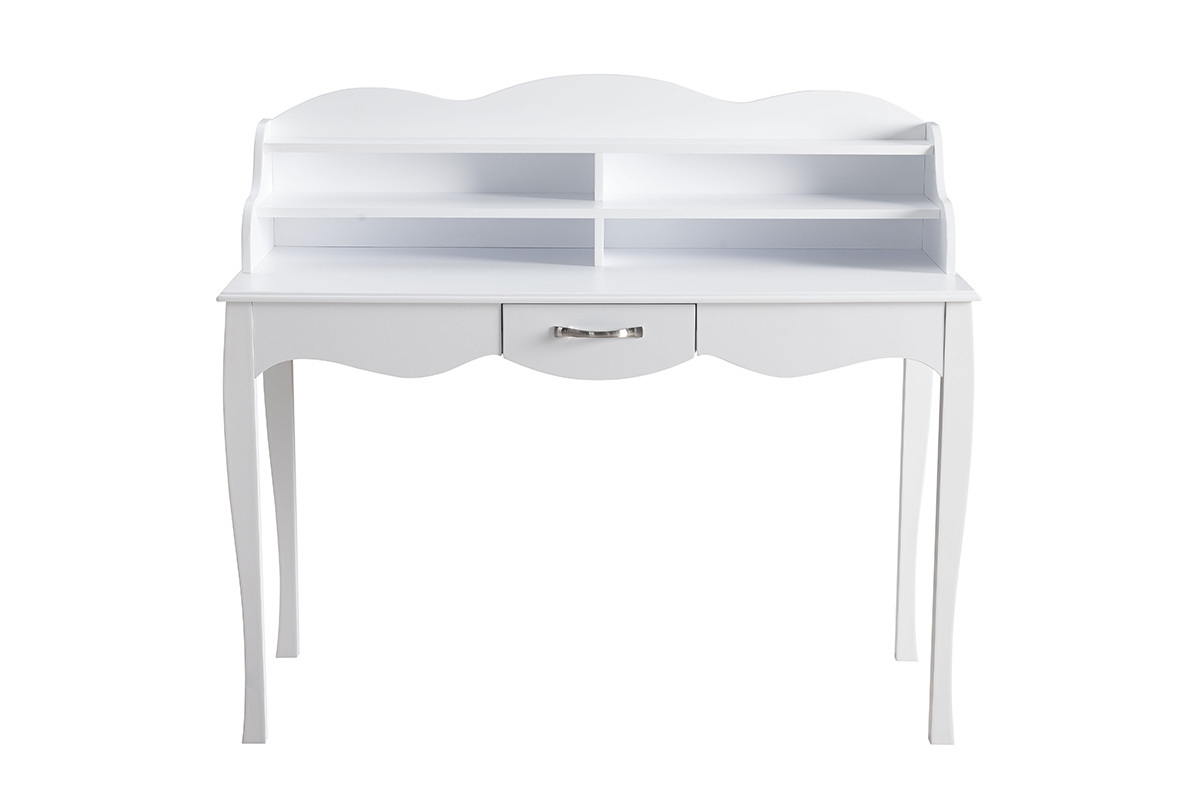 Scrivania design laccata Bianco MARGOT