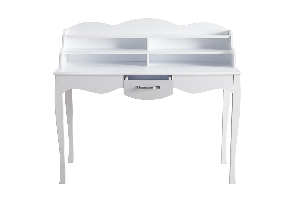 Scrivania design laccata Bianco MARGOT