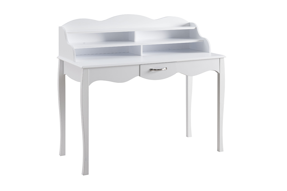 Scrivania design laccata Bianco MARGOT