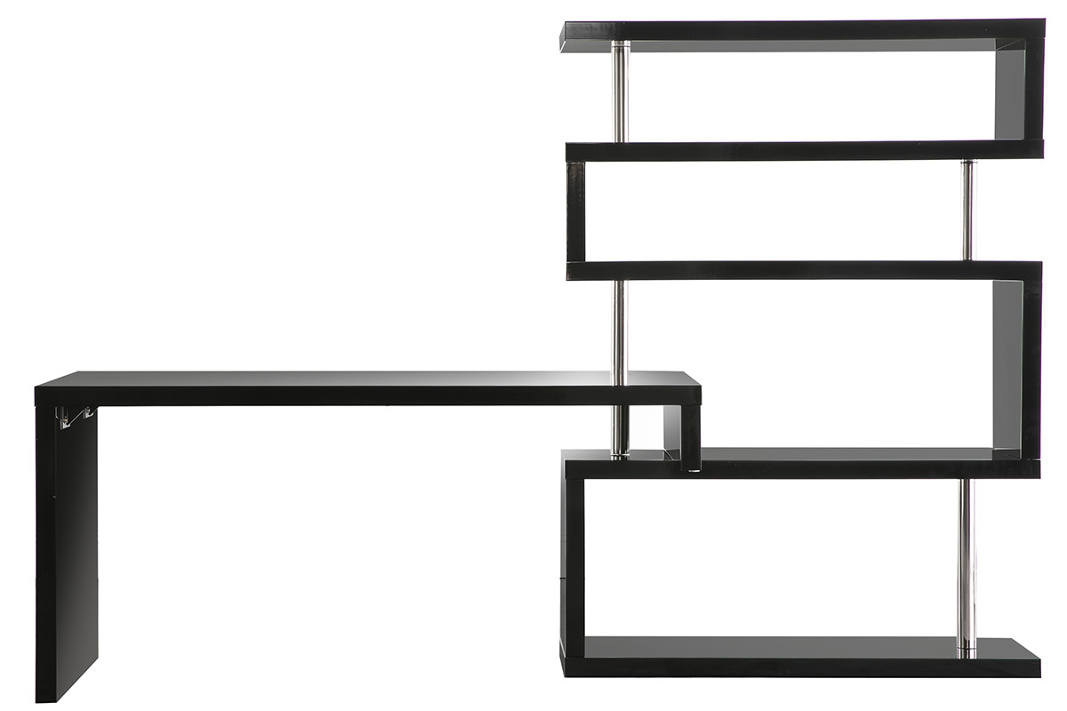 Scrivania design laccata nera T-MAX