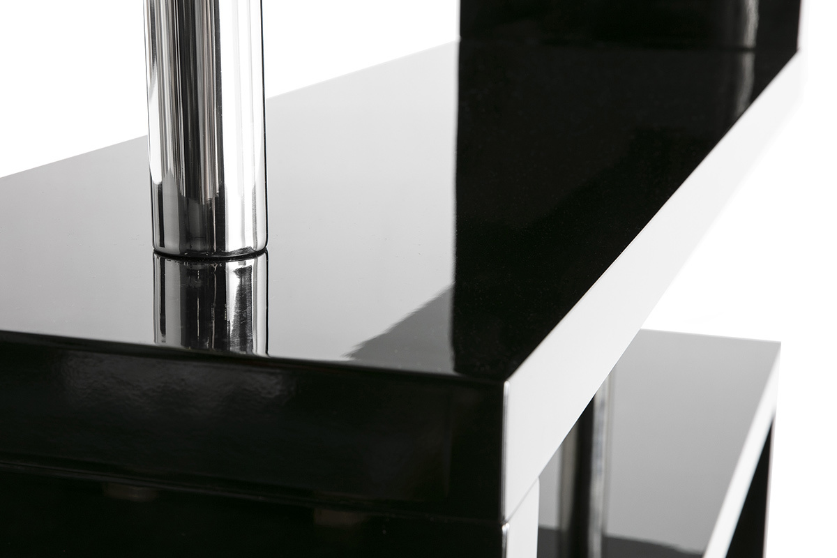 Scrivania design laccata nera T-MAX