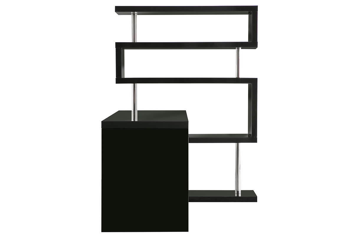 Scrivania design laccata nera T-MAX