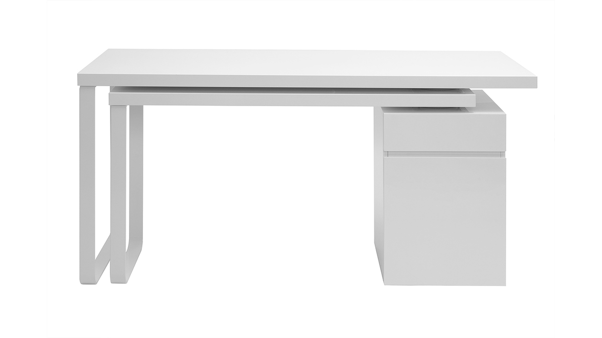 Scrivania design mobile bianco lucido VOXY