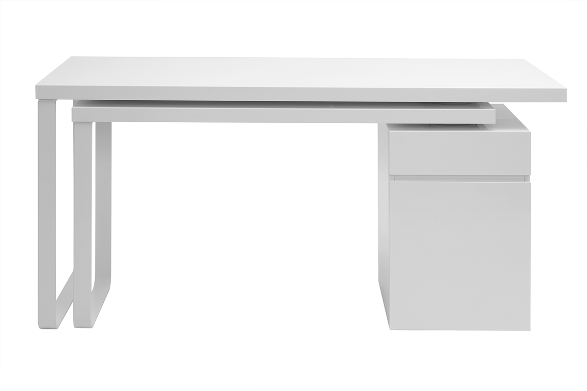 Scrivania design mobile bianco lucido VOXY