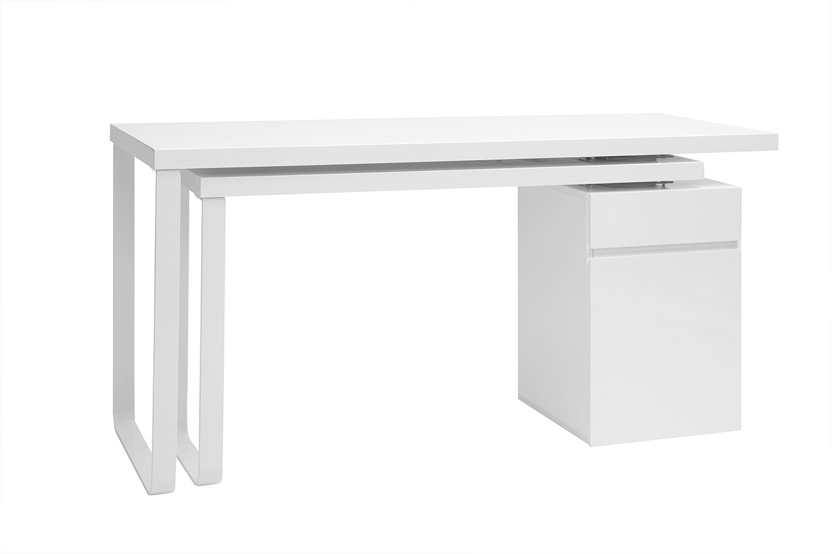 Scrivania design mobile bianco lucido VOXY