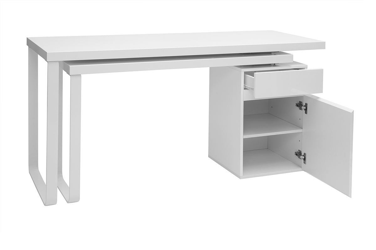 Scrivania design mobile bianco lucido VOXY