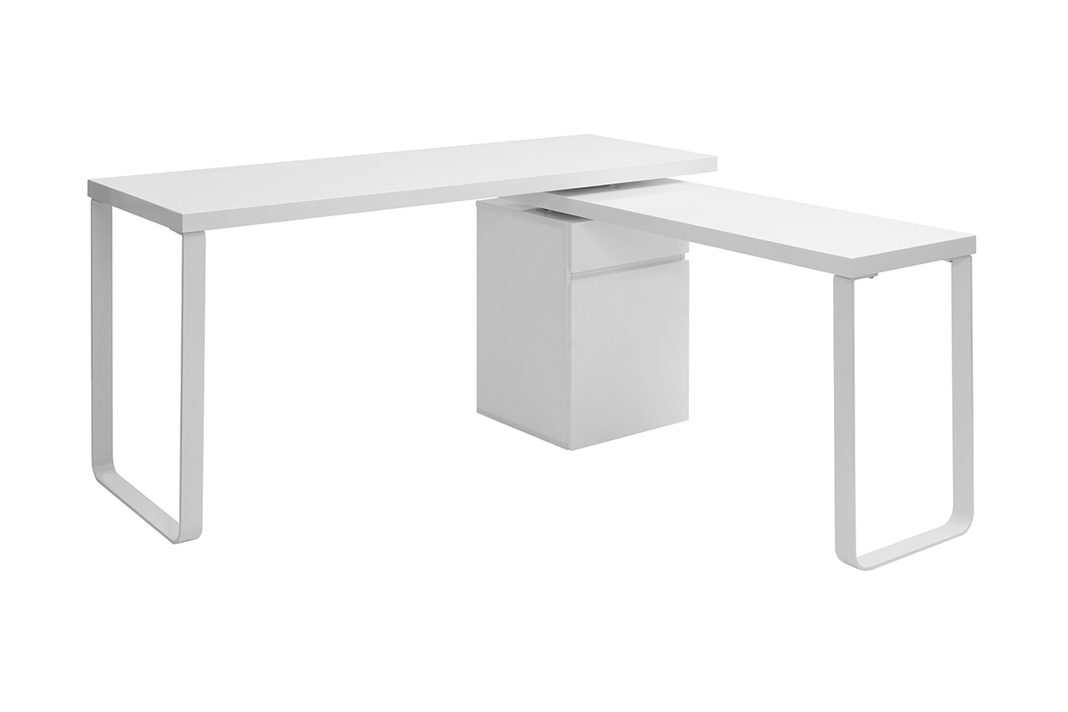Scrivania design mobile bianco lucido VOXY