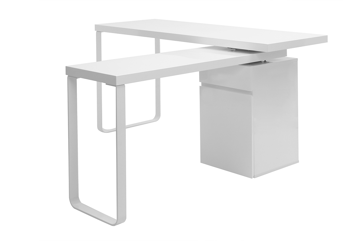 Scrivania design mobile bianco lucido VOXY