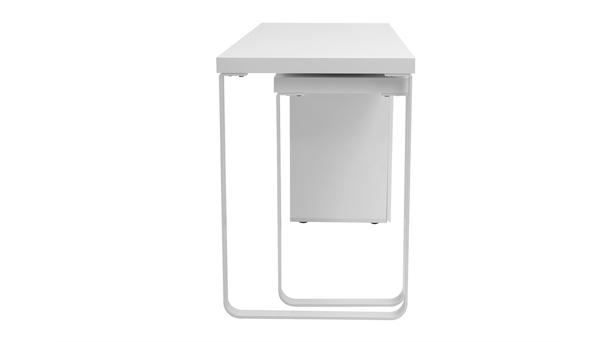 Scrivania design mobile bianco lucido VOXY