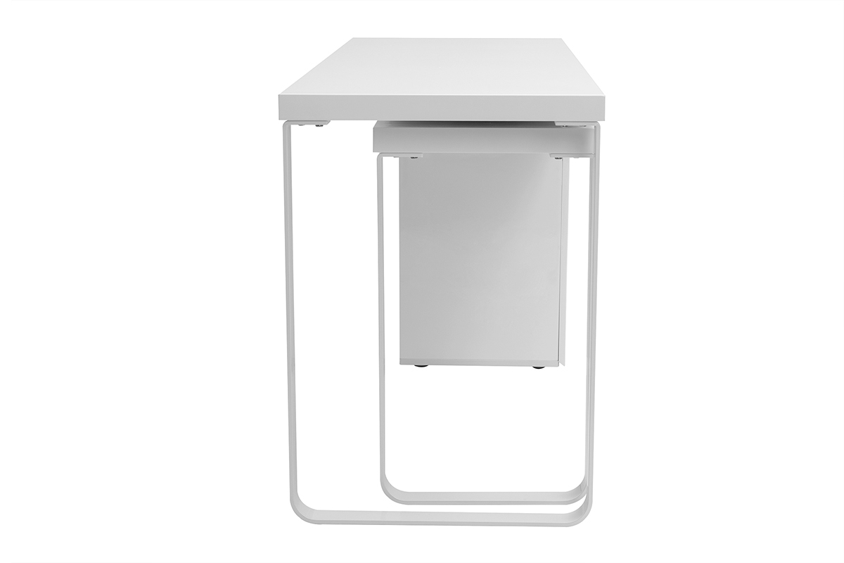 Scrivania design mobile bianco lucido VOXY