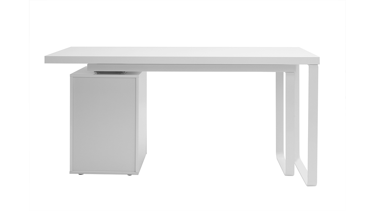 Scrivania design mobile bianco lucido VOXY