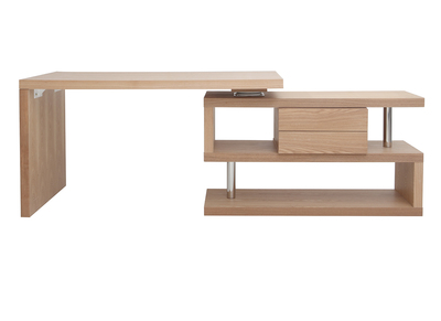 Scrivania design modulare con vano contenitore 2 cassetti rimovibili legno MAX