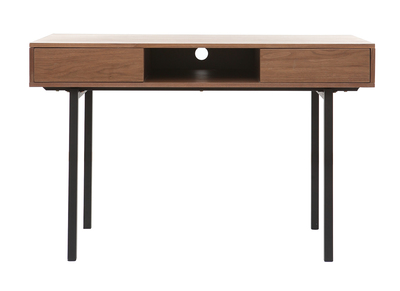 Scrivania in noce e metallo Nero MANNY