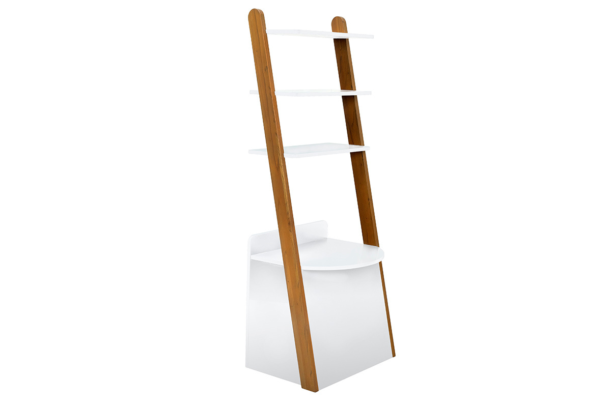 Scrivania-scaffale bambino bianco KIDDY