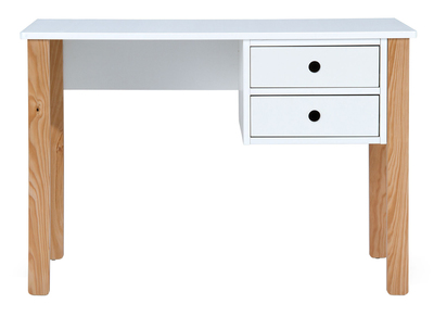 Scrivania scandinava bambino bianco e legno PITI - Scrivania scandinava bambino bianco e legno PITI