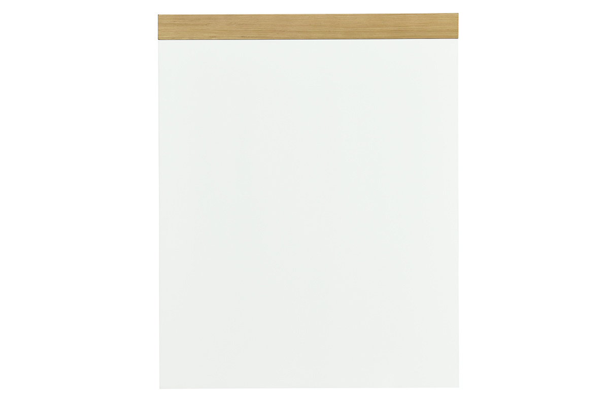 Scrivania scandinava con scatole aperte e cassetto bianco RACKEL